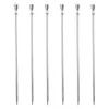 Forks 6pcs Olive Toothpick Picnic Practical Reusable Fruit Stick Party Dessert Skewers Snack Stainless Steel Appetizer Cocktail Pick