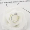 Halskette Ohrringe Set Mode Silber Schmuck 925 Sterling Ring Hochzeit Braut Blume Diamant Zirkonia vergoldet Sets