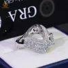 Luxury Hip Hop Jewelry Wavy Ring Wholesale 10K 14K 18K Gold VVS Diamond Moissanite Ring