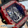 Zegarki Watches Watch Mechanical Dare Watch Swiss Ruch Szwajcar RM Tactical Mechanical Series Hollow Ntpt Original Diamond RM35-02