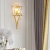 Vägglampa modern kristalllampor sconce nordisk sovrum dekor inomhus hem belysning vardagsrum loft säng sida spegel fixtur