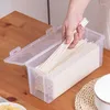 Bottiglie di stoccaggio Scatola per pane trasparente con coperchio Contenitore per dispenser Accessorio per la casa per cucina Sala da pranzo da tavolo