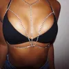 Pendentif Colliers Cadeau Bijoux européens et américains Sexy Beach Bikini Collier Griffe Chaîne Corps Personnalité Mode Poitrine Tendance