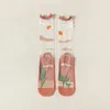 Skarpetki dla kobiet Summer ultra-cienki przezroczysty kryształowy jedwabna moda kobieta harajuku kwiatowy retro w stylu kolorowy kawaii urocze skarpet