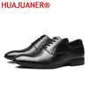 Klänningskor Luxury Oxford äkta läder Mens Brand Formal Top Quality Business Wedding Italian Footwear Plus Size 49 50