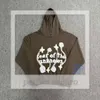 Trasig planet skum bokstav tryck hoodie lösa mens y2k hoody 3d skum graffiti brev tröja hip hop hajujuk tröjor tröjor tröjor kvinnor långärmad pass 125