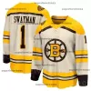 Boston''Bruins''Hommes Femmes Jeunes David Pastrnak Brad Marchand Jeremy Swayman Linus Ullmark Charlie Coyle Breakaway 100e anniversaire Maillot de hockey