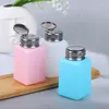 Storage Bottles 180ml Nail Press Bottle Liquid Alcohol Gel Polish Holder Portable Plastic Cleaner Remover Dispenser 1pc