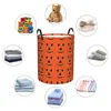 Sacs à linge panier sale Halloween citrouille visages motif pliant vêtements seau de rangement jouet maison organisateur étanche