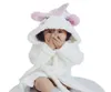 Cute Unicorn Nightgowns Baby Girls Bathrobe Flannel kids Robe Hooded Pajamas Bath Dress Children Night Wear Clothes RRA16842148360