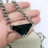 Luxury Designer Pendant Necklace Classic P Triangle Letter Necklace Men's and Women's Punk Jewelry Lover Gift