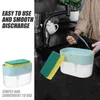 液体ソープディスペンサーキッチン食器洗い機洗剤家庭用シンクホルダープラスチック容器洗掘パッド