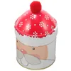 Storage Bottles Christmas Containers Candy Decorative Gift Box Small Tins Lids Snack Metal Case