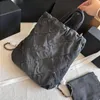 Designer School Bags Denim Shopping Bag Tote Backpack Travel BLACK Woman Sling Body Bag Expensive Handbag With Silver Chain Gabrielle Quilte