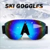 Gogle Professional HD Ski Goggles Uv400 Antifog Ski Okulowe Zimowe wiatrówki na snowboard szklanki lustrzane lustrzane gogle narciarskie