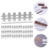 Décorations de jardin 10 pcs Toy Room Dollhouse Clôture Décor Mini Picket Bois Décoratif pour Micro Paysage