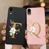 iPhone x xr xs maxケースの携帯電話ケースiphonexかわいいtpuシリコンプリティファッションレターブラックキャットxr xsバックカバー2442