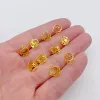 10pcs 6x9 mm piccoli piccoli anelli in argento dorato per perle aperte polsini regolati in metallo alloggia