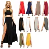 Collectie Hoge Taille Sexy Dames Dubbele Splitten Zomer Effen Lange Maxi Rok Groothandel 51 Valentijnsdag Geschenken 240318