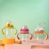 270ml Baby Sippy Cup Antichoked espessou o design de bola de gravidade bebendo Aprendizando Banganha de Água de Palha 240320