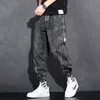 Loose Elastic Waist Denim Jeans for Men 2024 Fashion Casual Spring Workwear FootTied Pants with Brand Baggy Trousers 240323