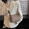 MOODS Women Retro Crossbody Purse Bags Litchi Pattern Soft PU Solid Color Messenger Side Bag Latest Branded Shoulder 240322