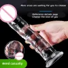 Jouets 6 tailles réaliste gode transparent XL Silicone avec bouchons à ventouse pour femmes Masturbation Anal adultes jouets sexuels gays 18 Gspot