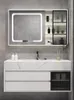 Robinets d'évier de salle de bains, plaque de lavabo en céramique sans couture, minimaliste, miroir intelligent, meuble de lavabo, combinaison intégrée
