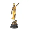 Dekorative Figuren, Statue der Justitia, Bronze, griechische Göttin Themis Justitia, Skulptur, Figur Estatua Justica, antike Kunst, perfektes Zuhause