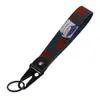 Llaveros Lanyards Varios tipos de dibujos animados Cool Key Tag Bordado Fobs para motocicletas Coches Bolsa Mochila Llavero Moda Anillo Gi Otqq0