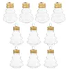 Vases 10pcs Christmas Tree Juice Bottles With Lid Candy Jar Empty Reusable Water