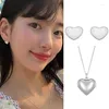 Boucles d'oreilles ma déesse colocataire Doona Bae Suzy même coeur Style drame coréen élégant de haute qualité pour les femmes filles