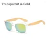 Lunettes de soleil 16 couleurs Bambou Hommes En Bois Femmes Marque Designer Miroir Original Bois Lunettes De Soleil Rétro De Sol Masculino