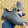 Stivali sono fatti nuovi stivali da pioggia donne stivali da pioggia corti da uomo impermeabili scarpe d'acqua cucine non scaletta scarpa in gomma da pesca spessa 44