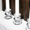 Candle Holders 1PC Dining Table And Festival Taper Glass Candlestick For Centerpiece Wedding