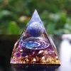 HANDGEMACHTE LAPISLAZULI-KUGEL-AMETHYST-ORGON-PYRAMIDE 60MM260x