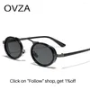 Sunglasses OVZA Fashion Steampunk Men Punk Women Brand Designer Retro Round Eyeglasses S088