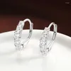 Boucles d'oreilles horripal en Moissanite véritable, tendance, plaque en argent Sterling S925, or 18 carats, cadeau d'anniversaire pour femmes, bijou de mariage