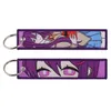 Sleutelhangers Lanyards Verschillende soorten cartoon Cool Key Tag Borduursleutelhangers voor motorfietsen Auto Tas Rugzak Sleutelhanger Mode Ring Gi Otmxx