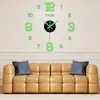 Väggklockor 1st klocka kreativa lysande diy digitala stick vardagsrum hem dekor horloge universal