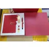 Kinesisk stil present USB-uppsättning anpassad företagsjubileum present anteckningsbok u diskpenna tre-stycken set