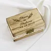 Gift Wrap 4 Types Customized Wedding Ring Box Bride And Groom Name Storage Couple Valentine's Gifts Bridesmaid Proposal