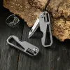 Outils en alliage de titane multi-outils couteau porte-clés Portable Mini EDC porte-clés pendentif Express déballage couteau de poche équipement de Camping