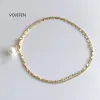 Armbanden vojefen pure gouden armband sierlijke gelaagde ketting eenvoudige schattige parelarmbanden voor meisje vrouwen mooie juweel vakantie cadeau nieuw