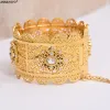 Bracles 24k Gold Color Bangles pour femmes Color de l'or Dubaï Bride Zircon Wedro Bracelet Ethiopian Afrique Bracesse arabe bijoux