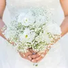 Decoratieve bloemen 20 cm kunstbloem witte gypsophila babysbreath bruiloft bruid boeketten nep voor huisdecoratie Valentijnsdag geschenken