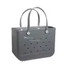 Verão praia bogg saco grande mulheres designer pvc eva tote compras bog sacos cesta cusom senhora armazenamento lavável silicone bog sacos eco piscina