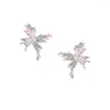 Boucles d'oreilles MASW Design Original doux tempérament coréen haute qualité papillon rose pour femmes fille cadeau 2024 bijoux tendance