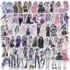 63pcs dome girl lolita kawaii autocollants rose affiche autocollants pour bricolage ordinateur portable de moto