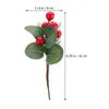 装飾的な花人工赤い果実の挿し木クリスマスデコレーションブーケシミュレーションベリーフォームツリー